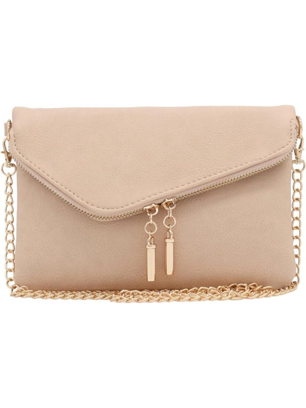 Stylish Envelope Wristlet Clutch Crossbody Bag with Chain Strap - Versatile